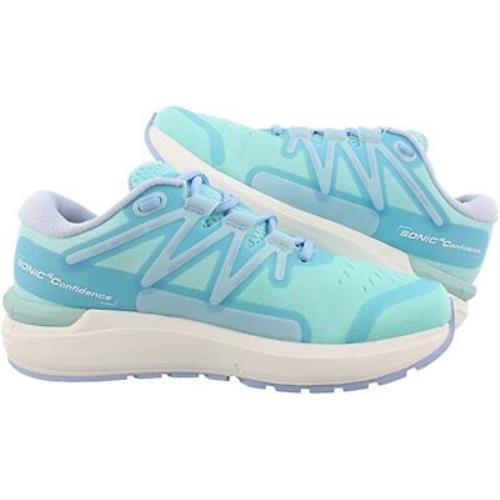 Salomon Women`s Sonic 4 Confidence Running Shoes Turquoise/white 11 B M US