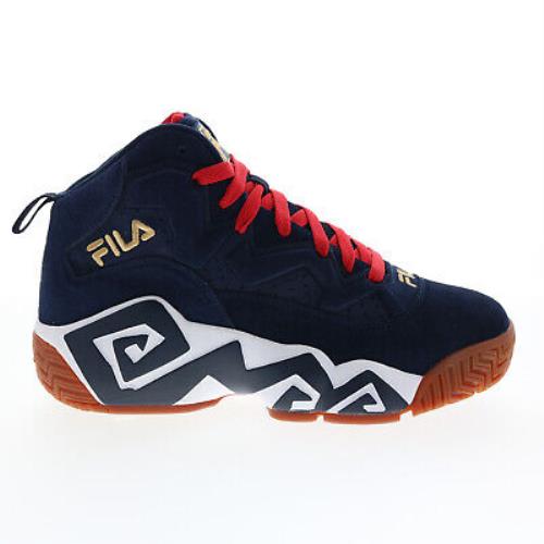 Fila MB 1VB90141-424 Mens Blue Suede Basketball Inspired Sneakers Shoes 11