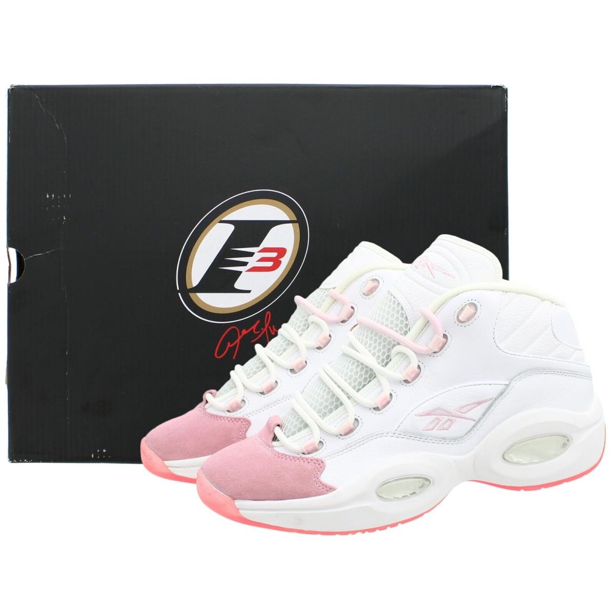 Reebok Question Mid-top Shoes G55120 Unisex Basketball Shoe Suede Accents