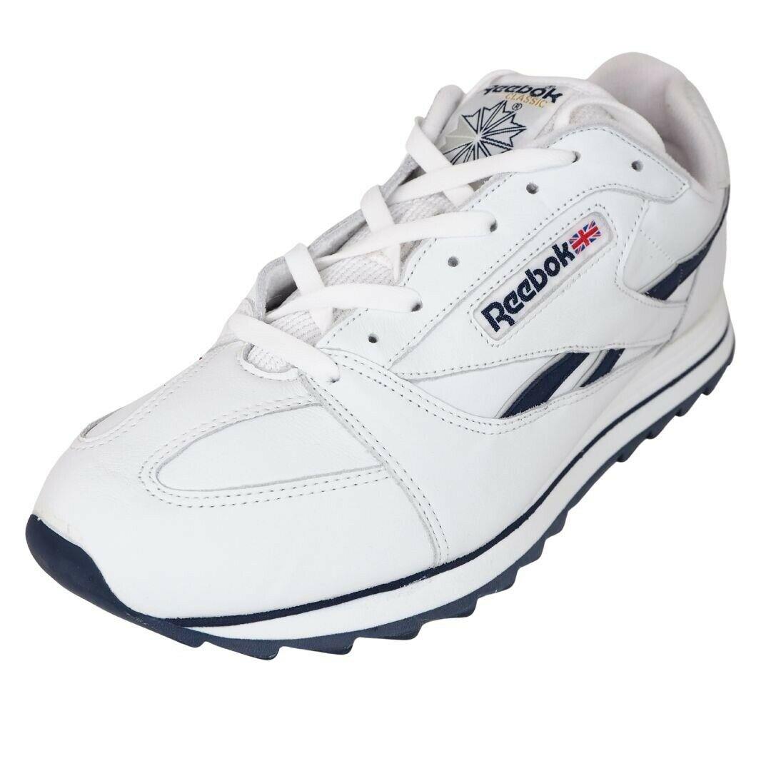 Reebok Classic Trail Mens Shoes White Leather Vintage Running 49836 Size 9