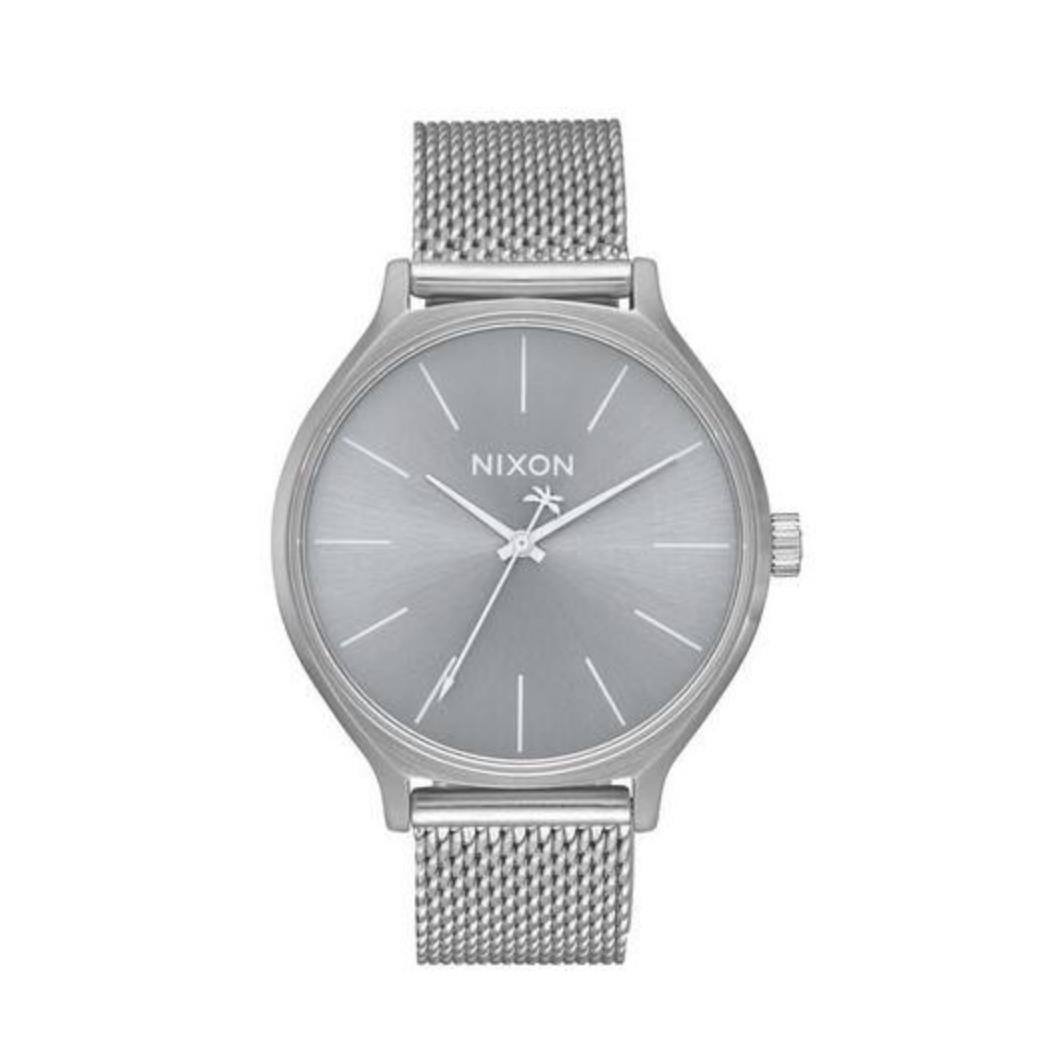 Nixon Clique Milanese 38mm Silver Watch Water Resistant A1289 1920