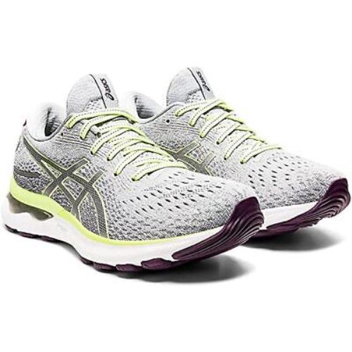 lime green asics running shoes