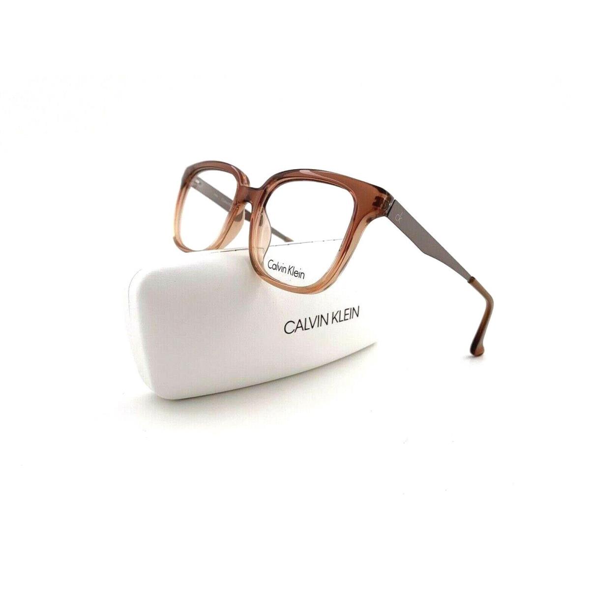 Calvin Klein Frames Acetate Honey Oat Unisex RX Eyeglasses CK5912 202 52mm - Frame: Brown, Manufacturer: