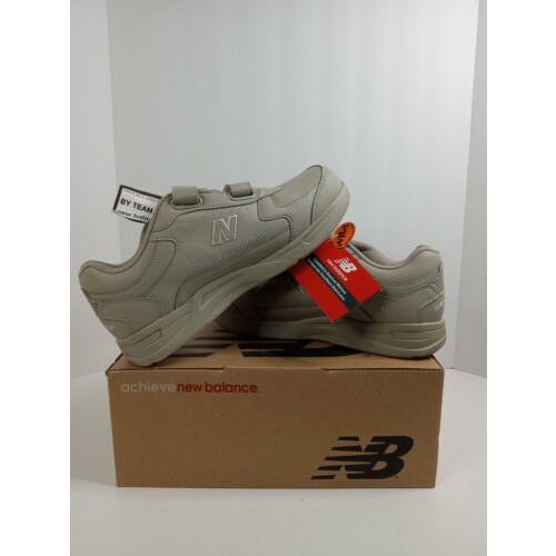 Balance Men`s MW576VB Walking Shoes 9 4E Hook and Loop Beige with Box