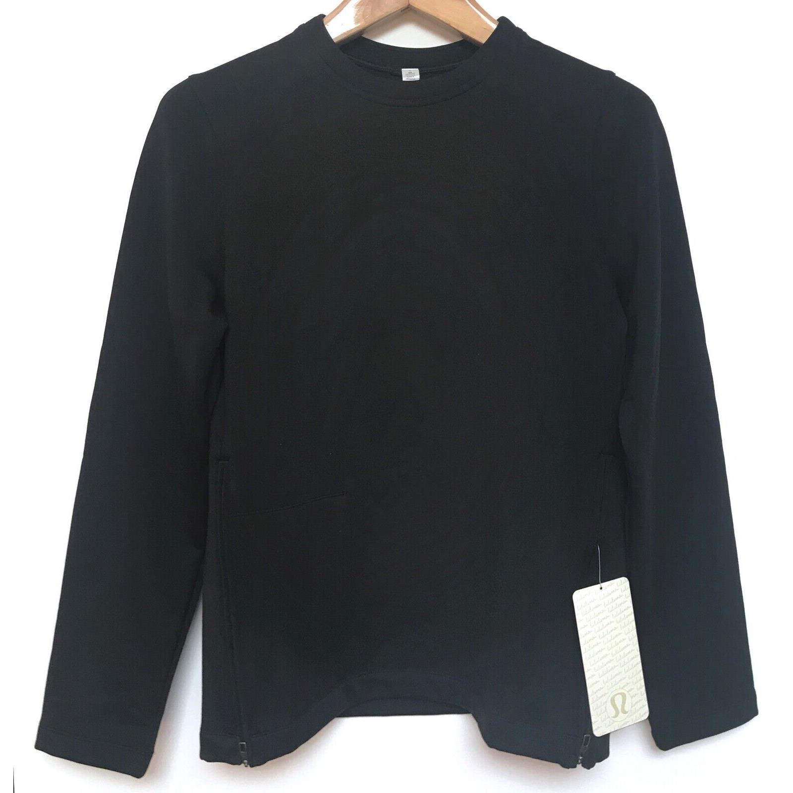 Lululemon Men`s Small Synthetic Long Sleeve Sweatshirt in Black