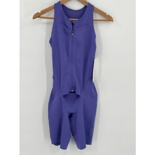 Lululemon One Piece Senseknit Running Suit Purple Gymnastics Yoga Shorts 4