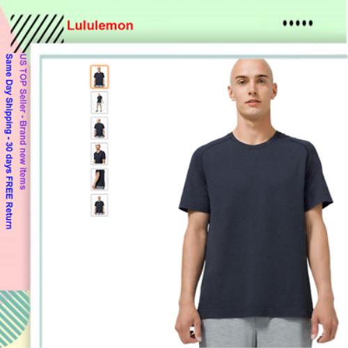 Lululemon Metal Vent Tech Short Sleeve Shirt 2.0 Mineral Blue/true Navy M