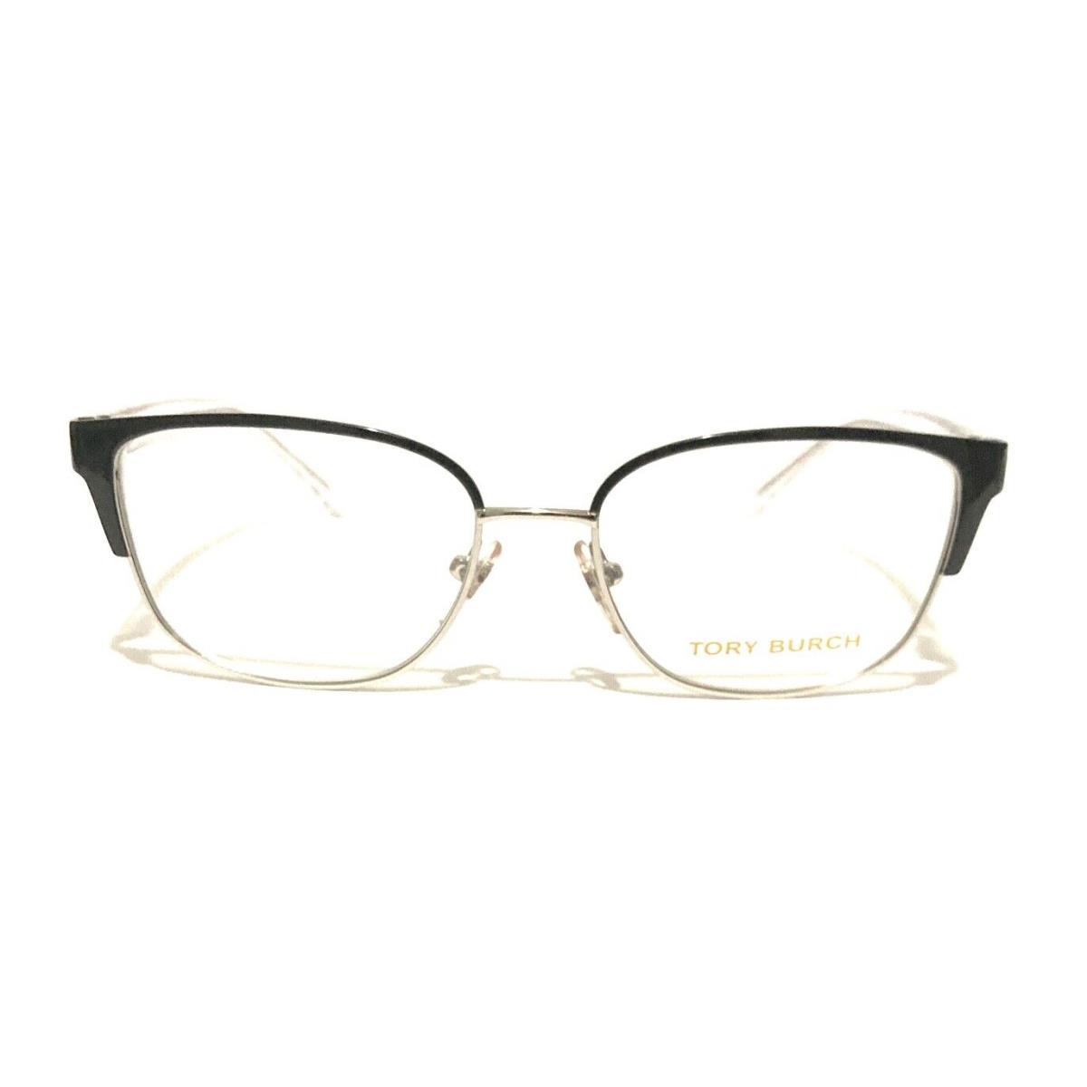 Tory Burch TY 1052 3059 Black Silver Eyeglasses RX 51-16-135