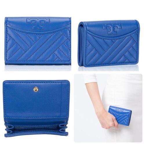 Tory Burch Alexa Foldable Mini Wallet - Regal Blue | 060108786305 ...
