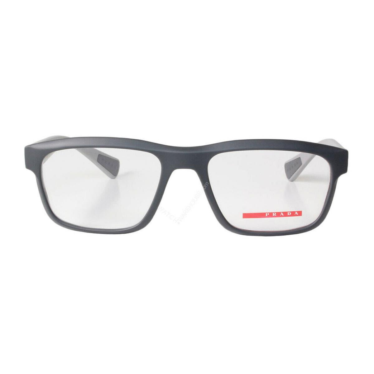 Prada Rectangle Grey Full Rim Frame Men`s Eyewear 0PS 07GV-TFZ1O1-53