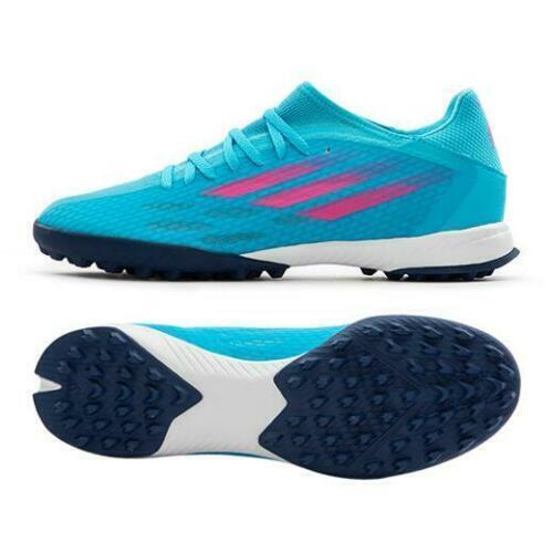 Men`s Adidas X Speedflow.3 TF Turf Soccer Shoes 10 Blue Pink White GW7508
