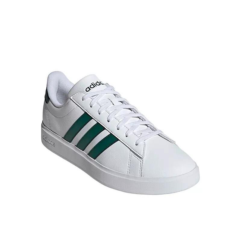 Adidas Grand Court 2 Men`s Shoes Sneakers Walking Gym Comfort Version White/Green