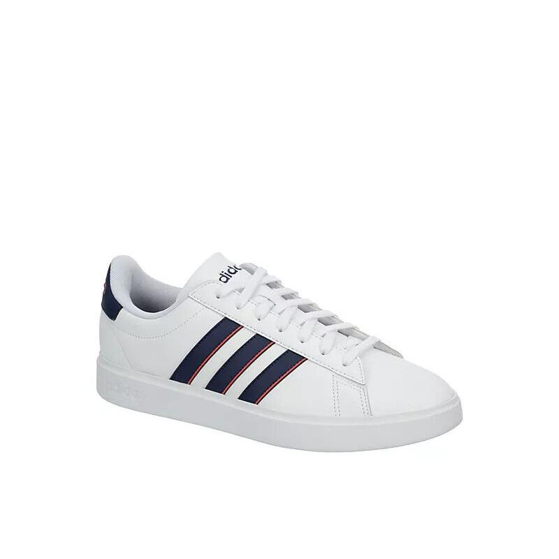 Adidas Grand Court 2 Men`s Shoes Sneakers Walking Gym Comfort Version White/Navy