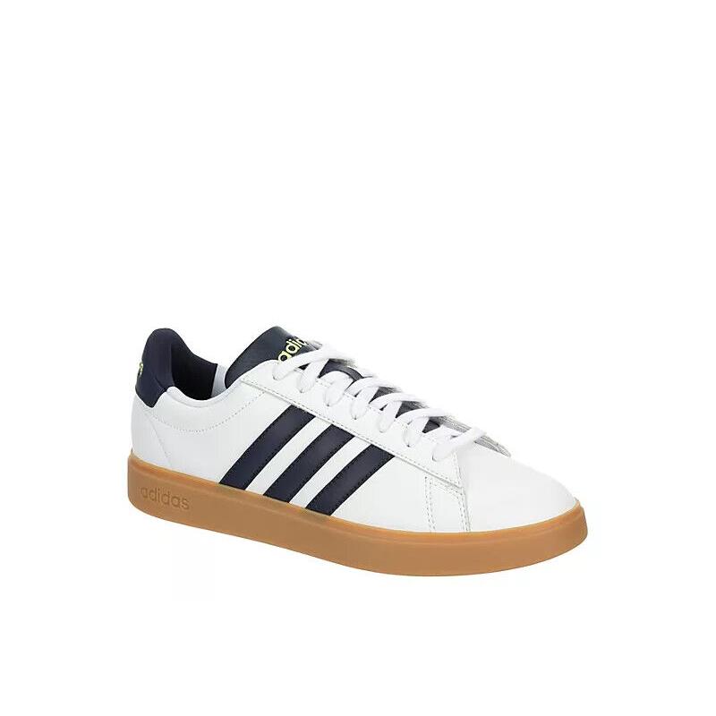 Adidas Grand Court 2 Men`s Shoes Sneakers Walking Gym Comfort Version White/Navy