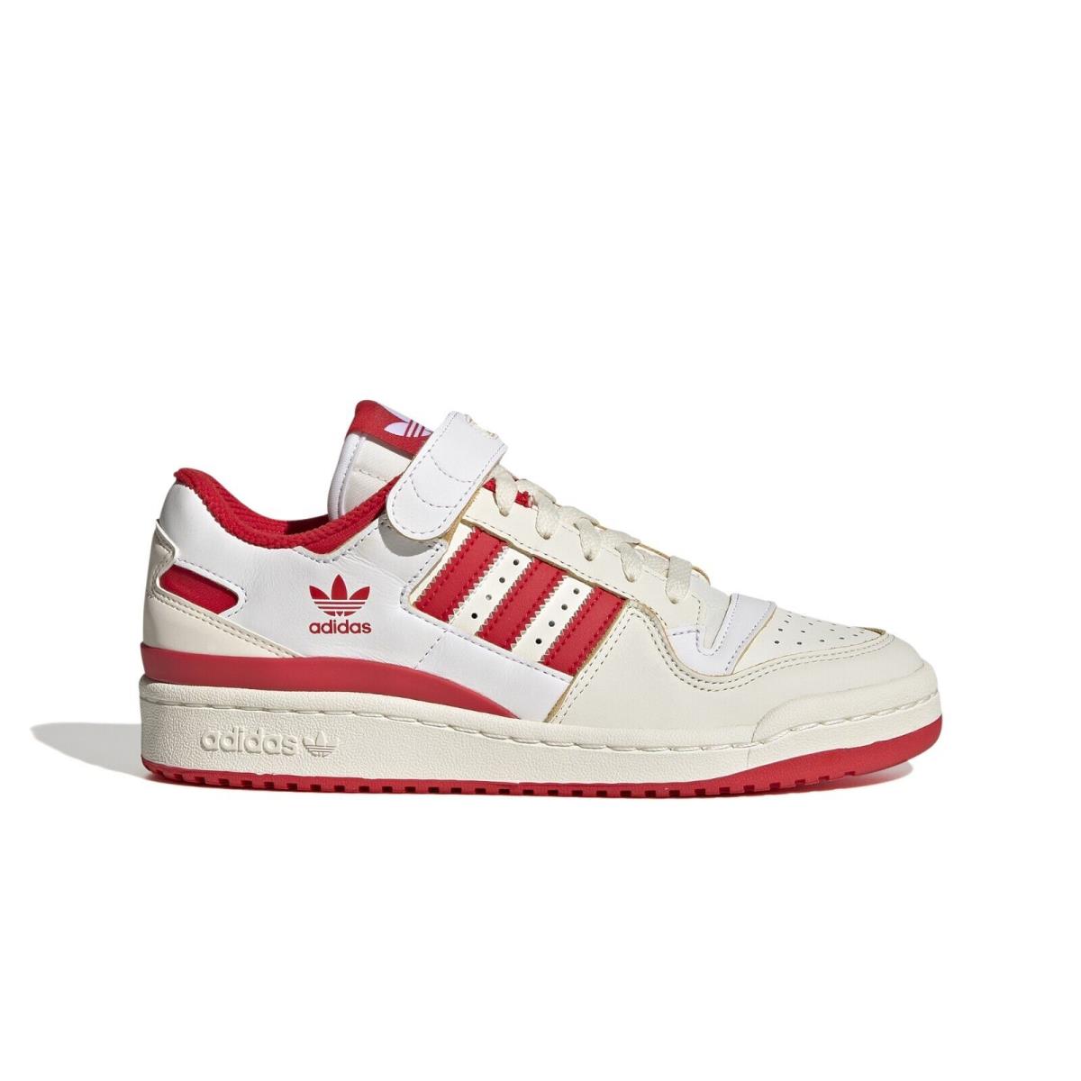 Adidas Forum 84 Low Shoes Off White/vivid Red/white Women`s Shoes GX4518