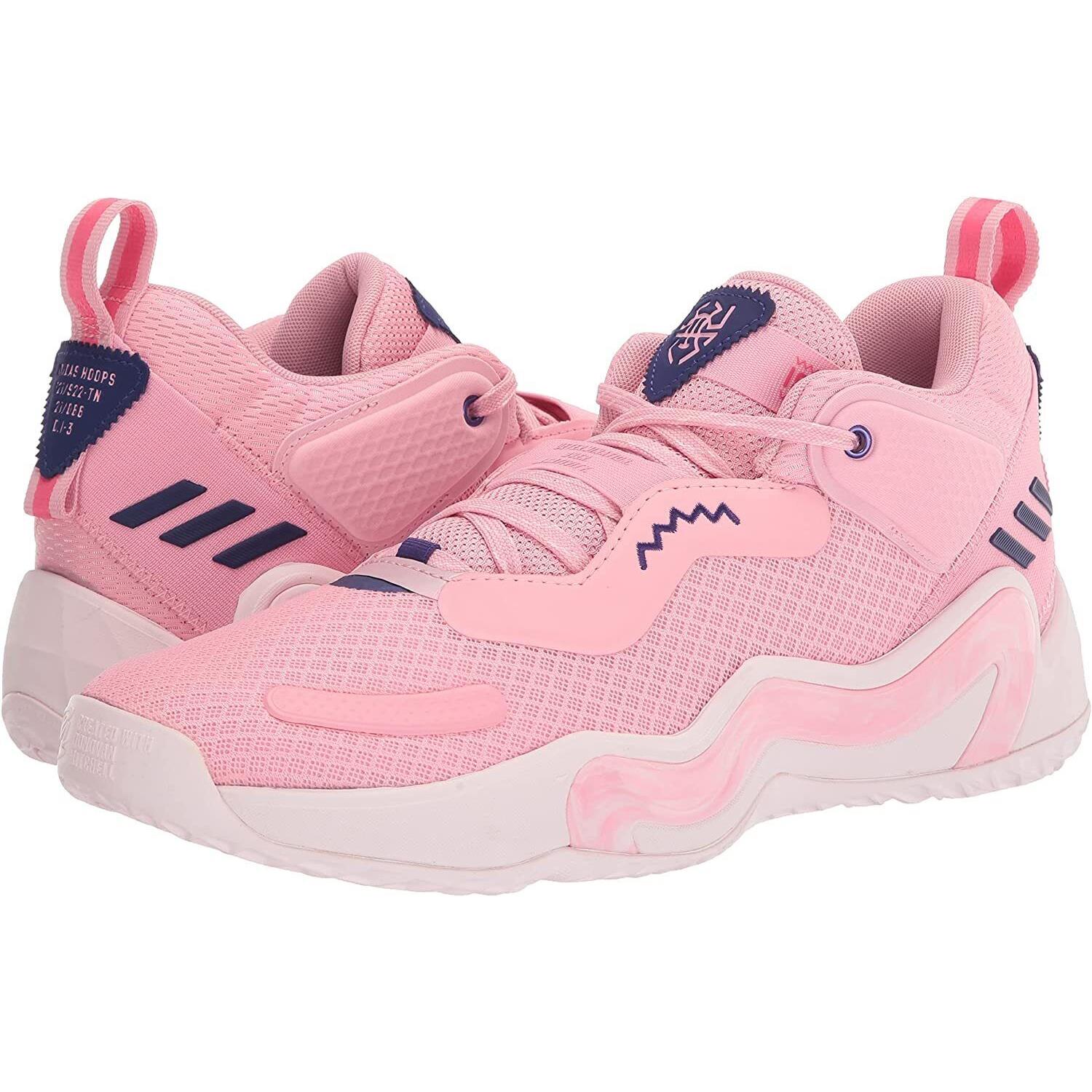 Adidas D.o.n. Issue 3 Men`s Basketball Shoes Training Sneakers Pink GW3643