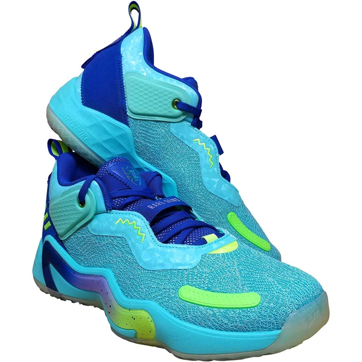 Gems Adidas D.o.n. Issue 3 Donovan Mitchell Mens Basketball Shoes Sz 7-10.5 - Blue