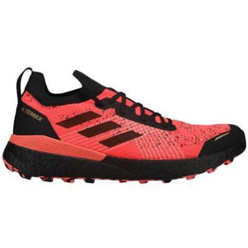 Adidas FW9872 Terrex Two Ultra Parley Trail Mens Running Sneakers Shoes - Black,Orange