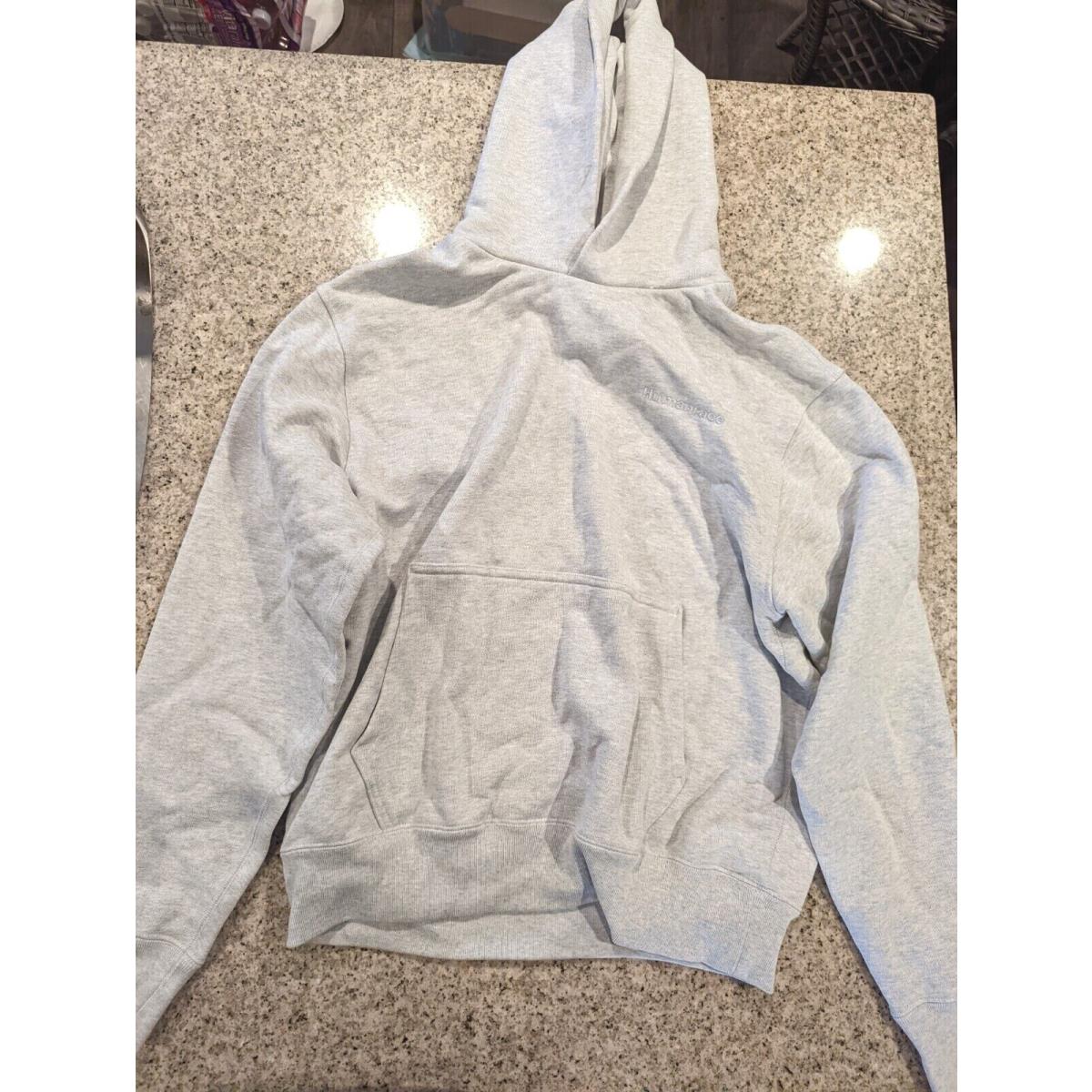 Adidas x Pharrell Williams Unisex Basics Hooded Sweatshirt Light Gray Heather M