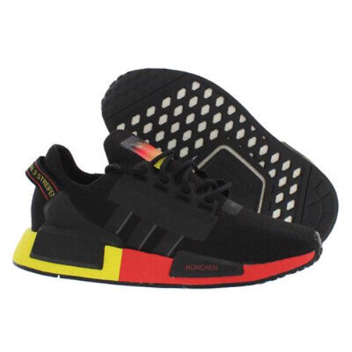 Adidas Originals Nmd_R1.V2 J Boys Shoes Size 4.5 Color: Black/red/yellow