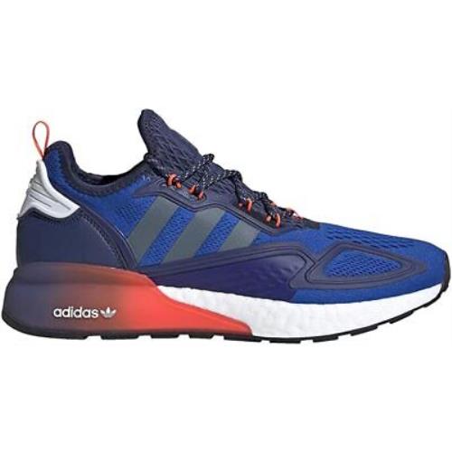 Adidas Originals ZX 2K Boost Blue/orange Running Shoe Fx8836 Men 12