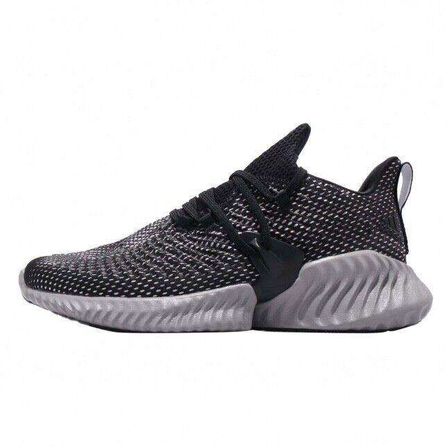 Mens Adidas Alphabounce Instinct Running Shoes Size 10.5 Black Grey Gray BC0626