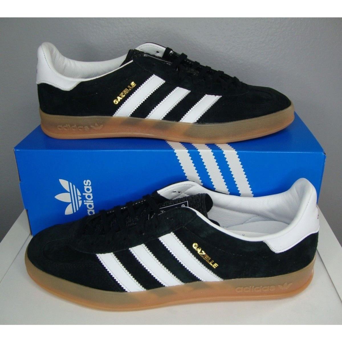 Adidas Gazelle Indoor Retro Shoes Mens US 10 UK 9.5 Black White HO6259 | 195747185933 - Adidas shoes Indoor - Black | SporTipTop