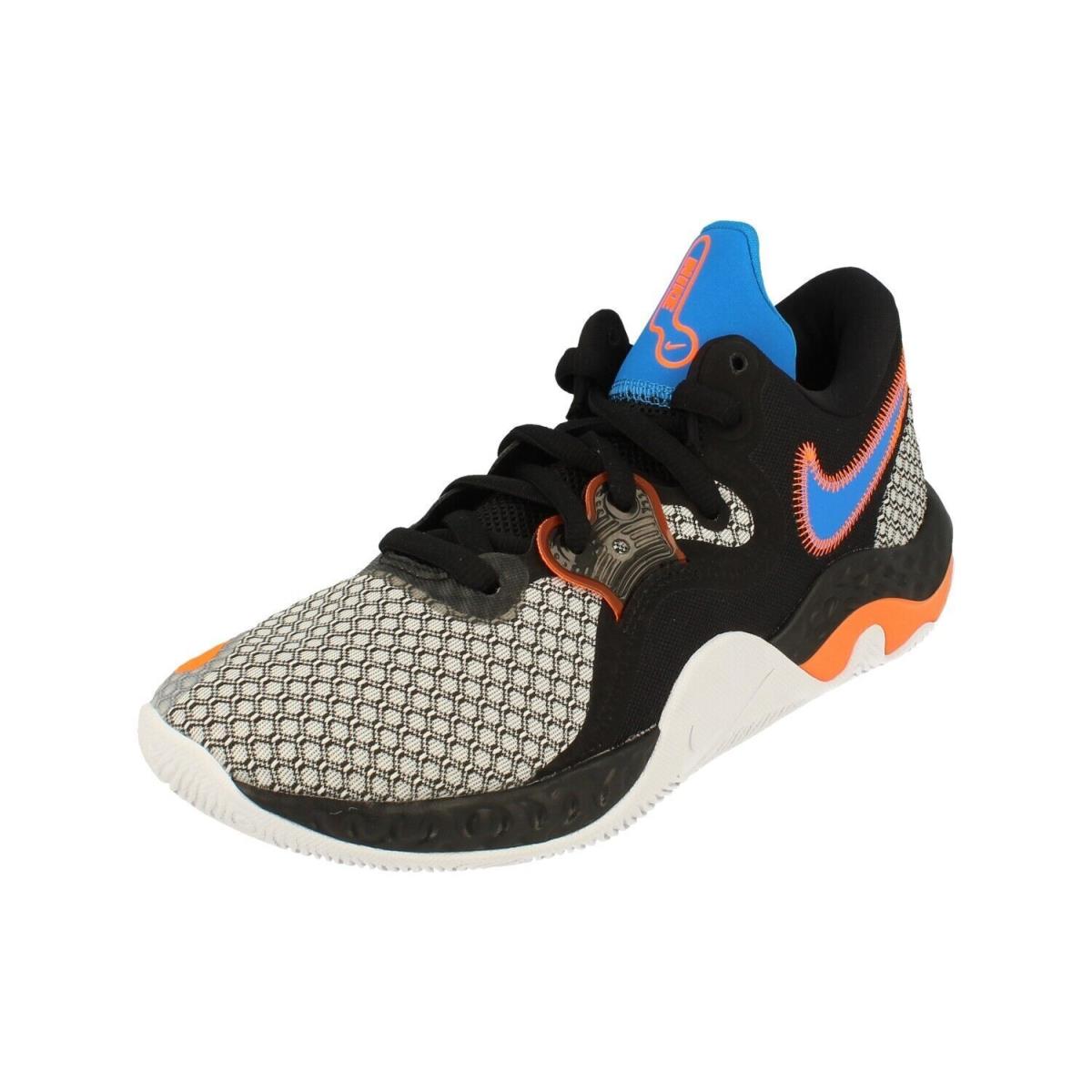 Nike Men`s Renew Elevate II Basketball Shoes Black Orange CW3406 003 Size 9 - 10 - Black