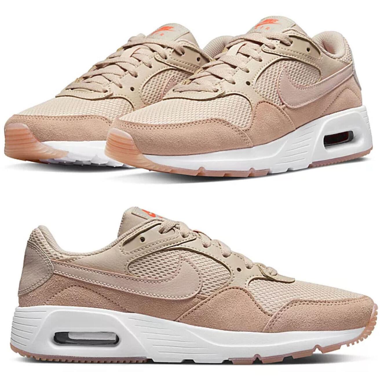 Nike Air Max SC Casual Shoes Gym Women`s Athletic Sneakers Blush All Sizes