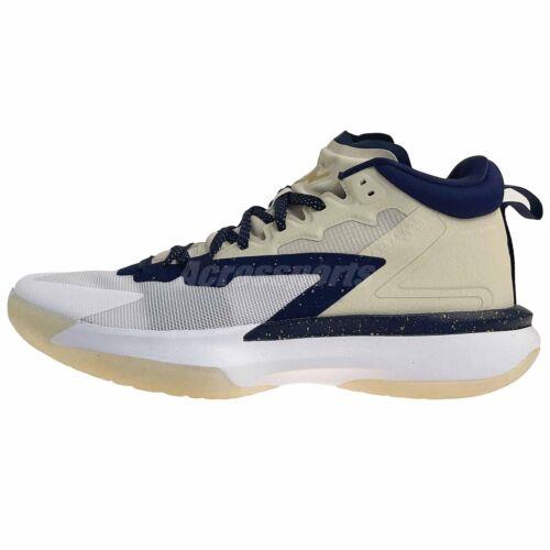 Nike Jordan Zion 1 Mens Pelicans Fossil Navy Blue Basketball Shoes DA3130-241