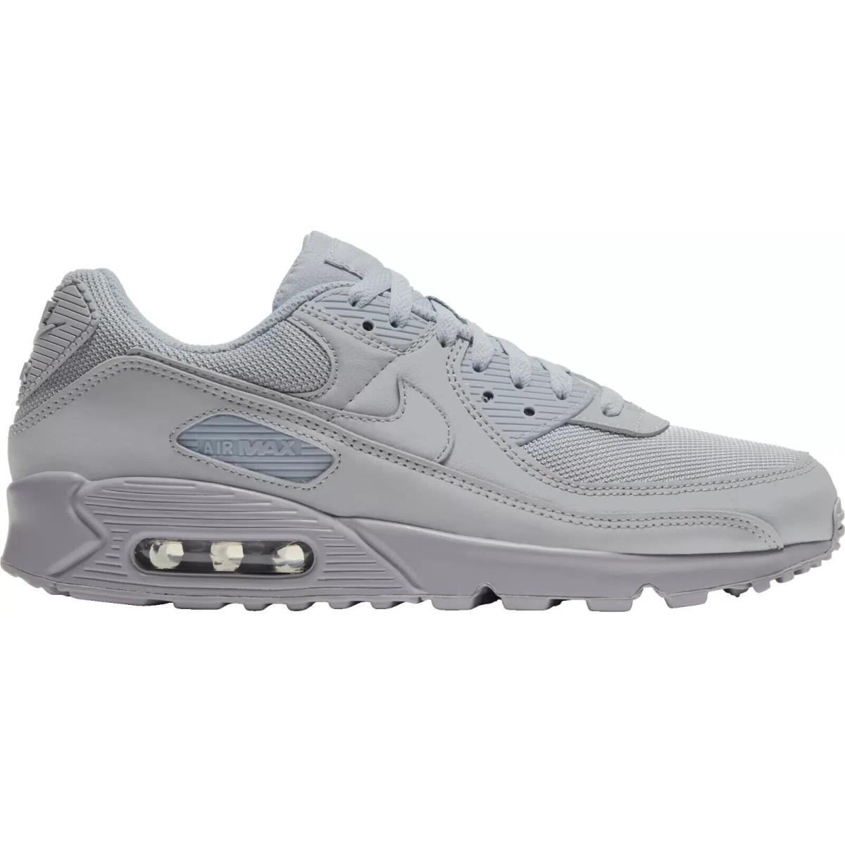 Nike Air Max 90 Men`s Casual Shoes All Colors US Sizes 7-14 Bestseller Wolf Grey/Wolf Grey/Wolf Grey