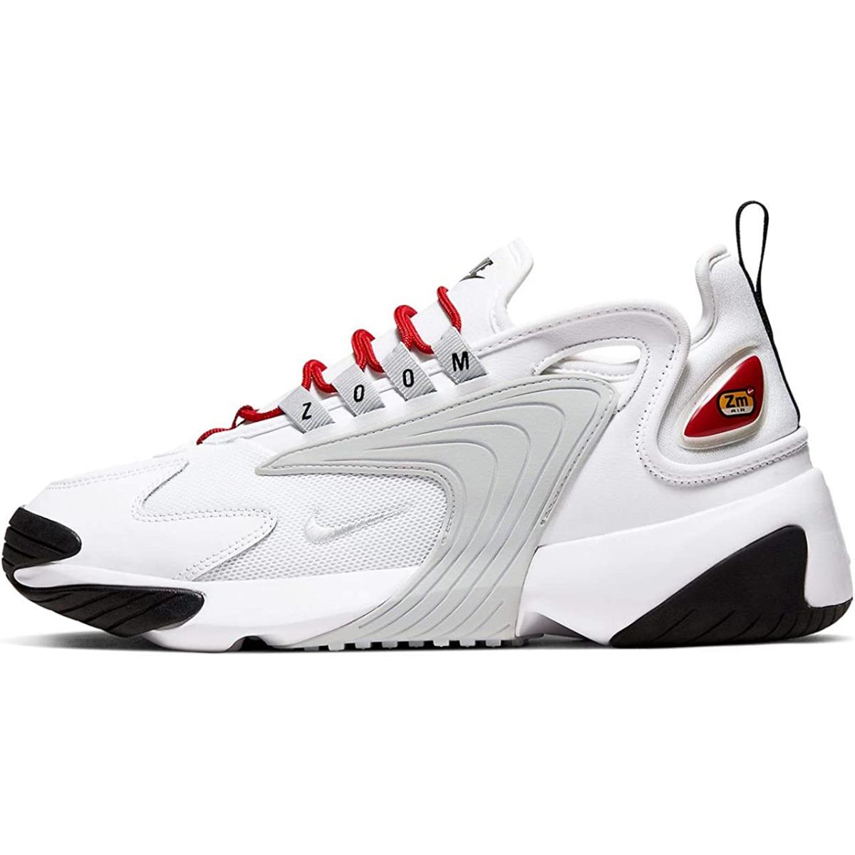 Nike Women`s Zoom 2K White/grey Basketball Training Shoes White White Pure Platinum Gym Red Black 107