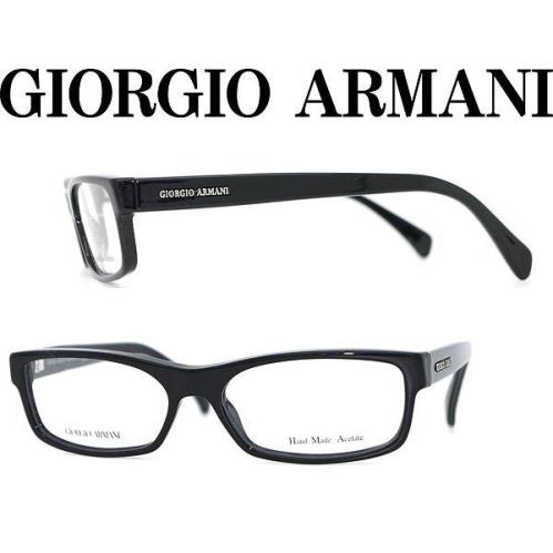 Giorgio Armani GA866 D9M Black Bold Plastic Eyeglasses 54-16-140 Italy RX