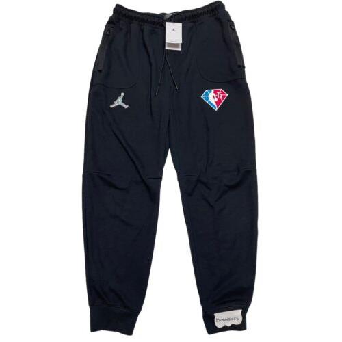 Nike Jordan Nba All Star Game 75th Anniversary Black Jogger Pants Men s Size XL
