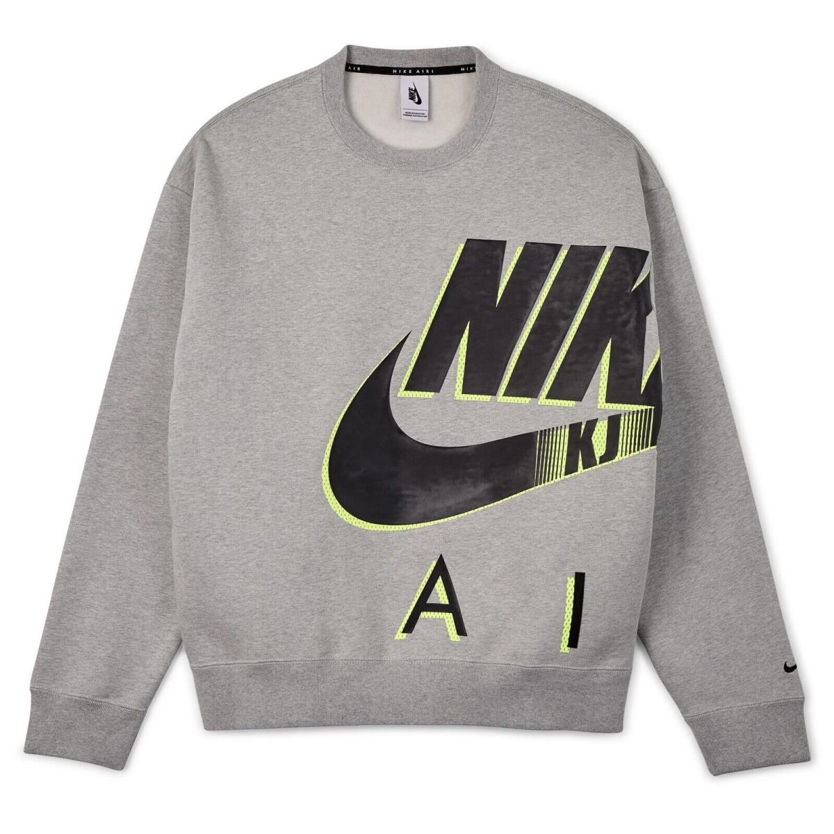 Nike/nikelab x Kim Jones Fleece Crew Sweatshirt DD0692-050 Grey Men`s Xxl 2XL