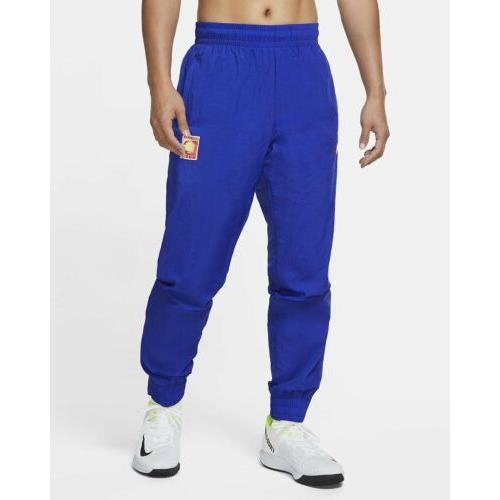 Nike/nikecourt Agassi Nylon Tennis Pants CQ9197-459 Ultramarine Men`s Large L