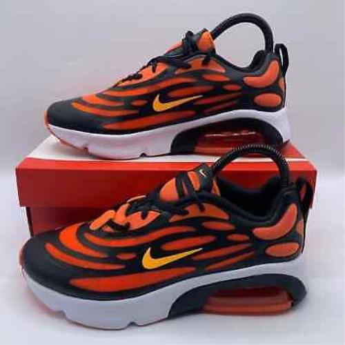 Nike Air Max Exosense Sneakers Size 7Y/8.5 Women`s Shoes Orange Black