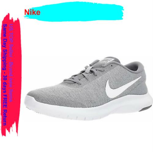 Nike Men`s Flex Experience RN 7 Running Shoe 908985 010 Wolf Grey/white 7 M