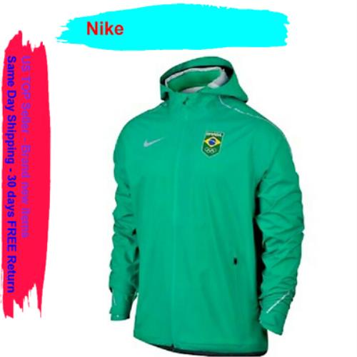 Nike Men`s Hyper-shield Jacket Green Size XL