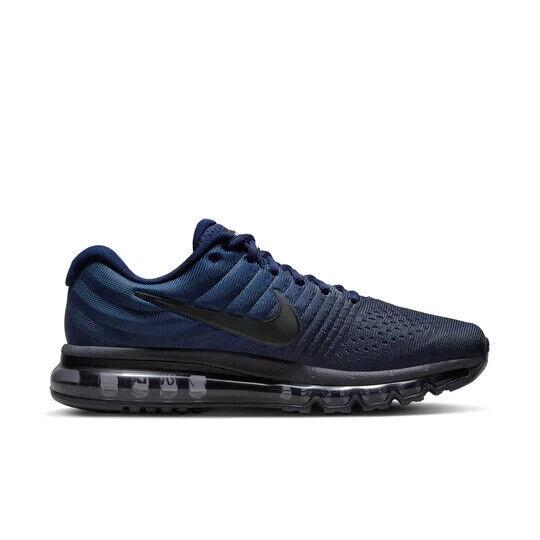 Nike Air Max 2017 849559-405 Men`s Binary Blue Obsidian Shoes Size US 7.5 REP192 - Binary Blue Obsidian