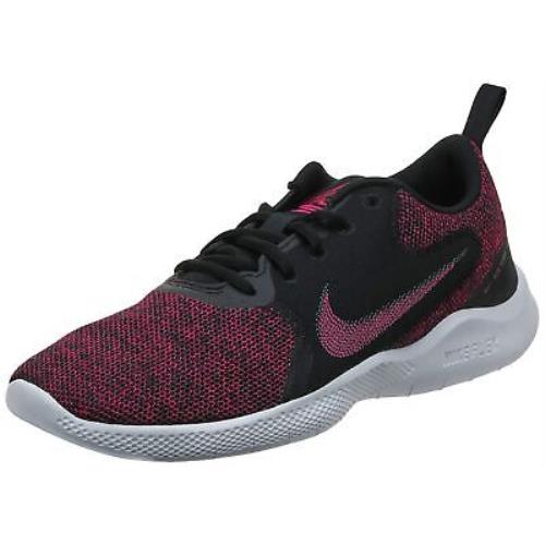 Nike Women`s Flex Experience Run 10 Running Shoes Black/fireberry Purple 8.5 US
