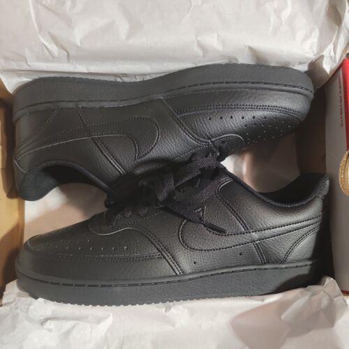 nike court triple black