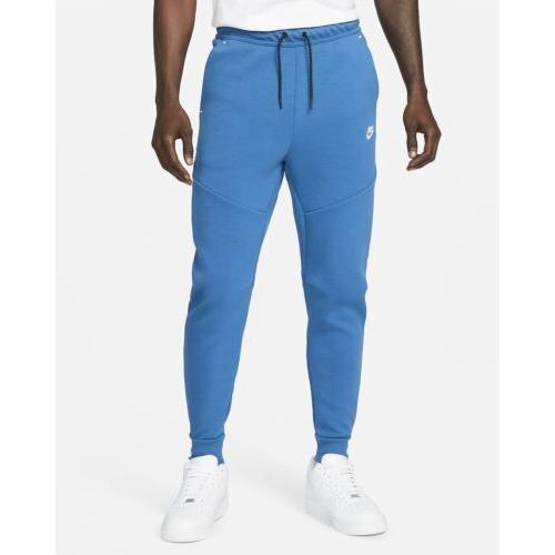 Nike Sportswear Tech Fleece Jogger Pants Marina Blue CU4495 407 Mens Size Medium