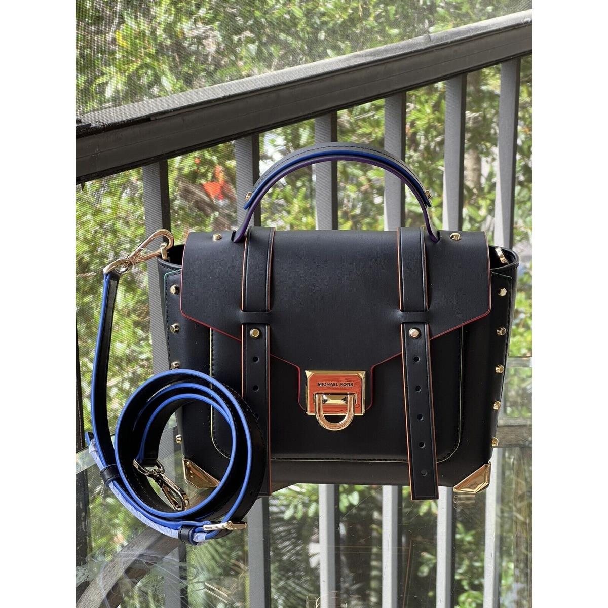 Michael Kors Manhattan Medium Leather School Satchel Crossbody Handbag  Purse Var - Michael Kors bag - 058070064453 | Fash Brands