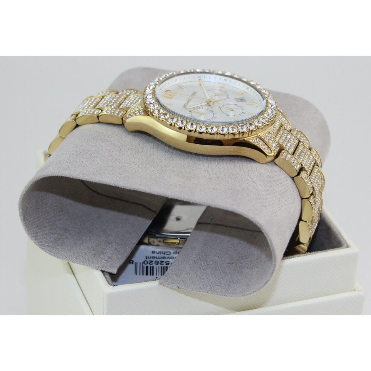 Michael Kors Layton Gold Crystals Glytz Pave MK6941 Women`s Watch - Michael  Kors watch - 796483528208 | Fash Brands
