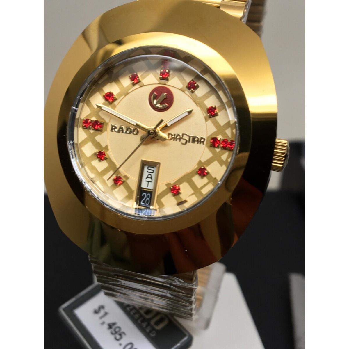 Rado Diastar R120484712 Automatic Gold Plated Swiss Men`s Watch