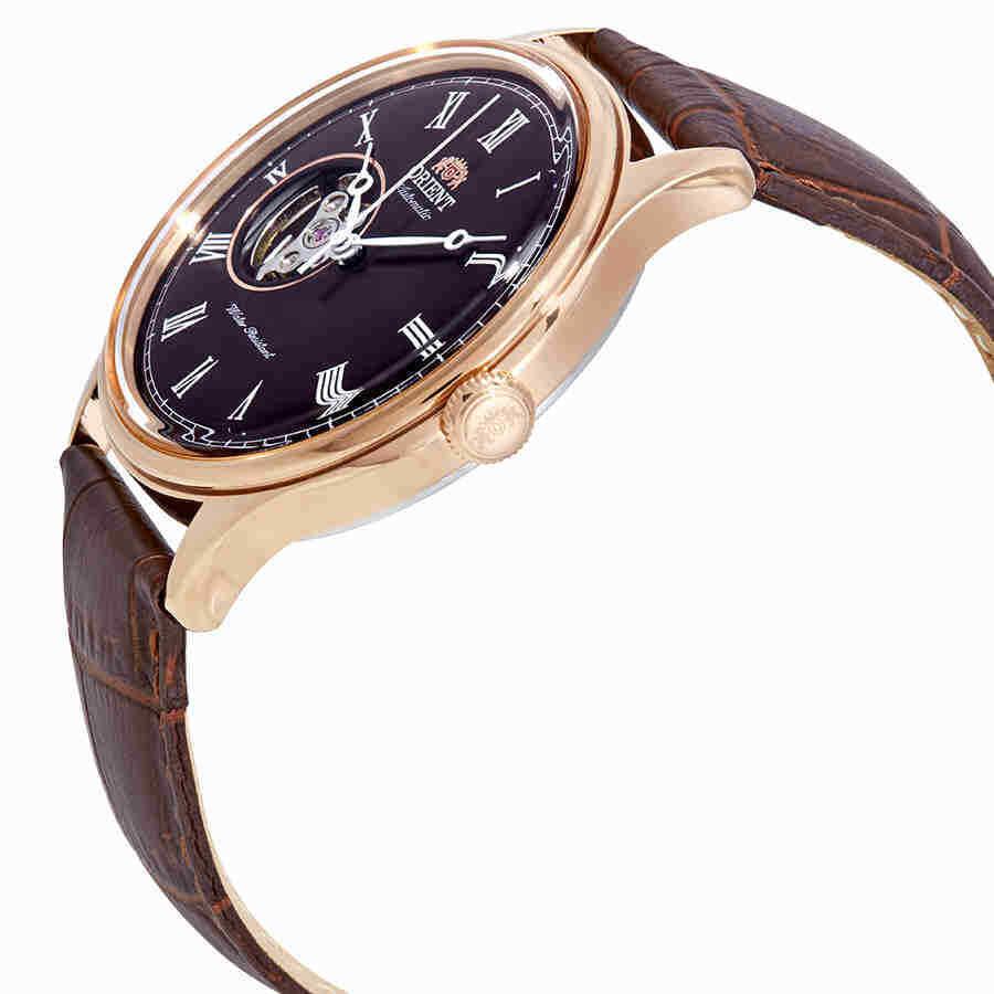 Orient Open Heart Automatic Dark Brown Dial Men`s Watch FAG00001T0