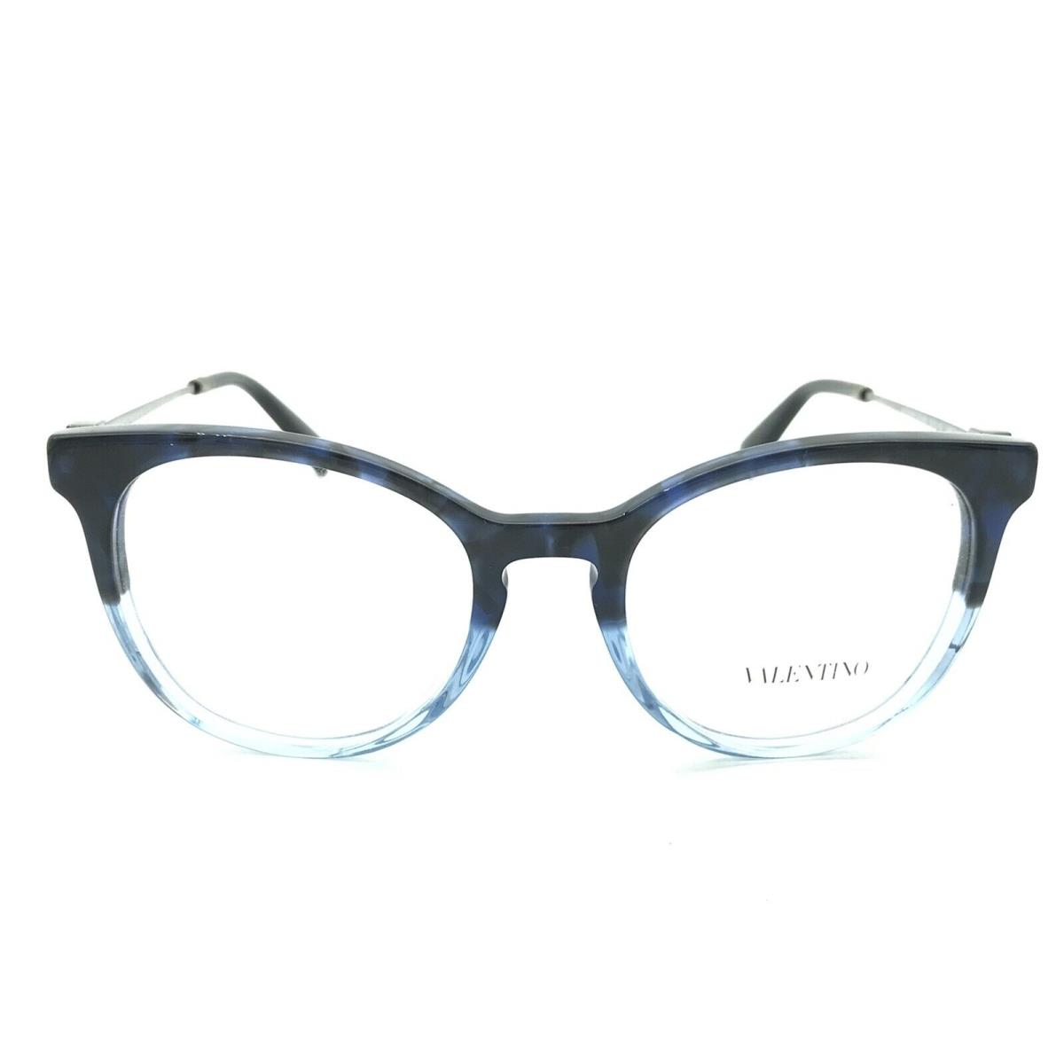 Valentino VA3046 5146 Women`s Blue Gradient Round Eyeglasses 50-19 140 - 5146, Frame: Blue Gradient / Gunmetal