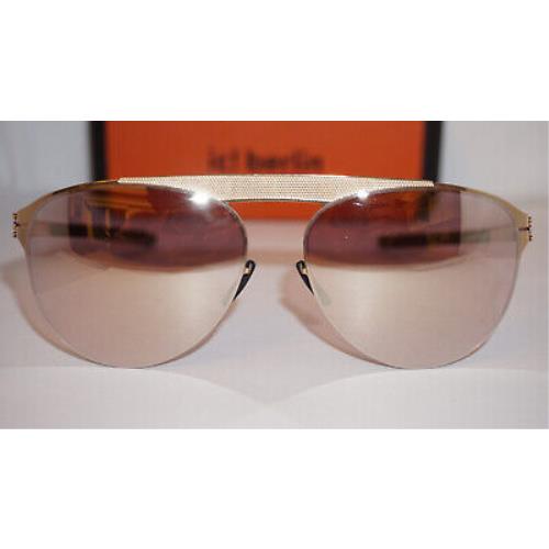 IC Berlin Sunglasses Meike B Rose Gold Photo-copper Mirrored 56 17 145