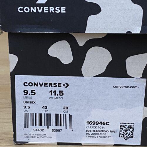 Converse shoes Chuck Taylor - Egret/Black/French Roast 8
